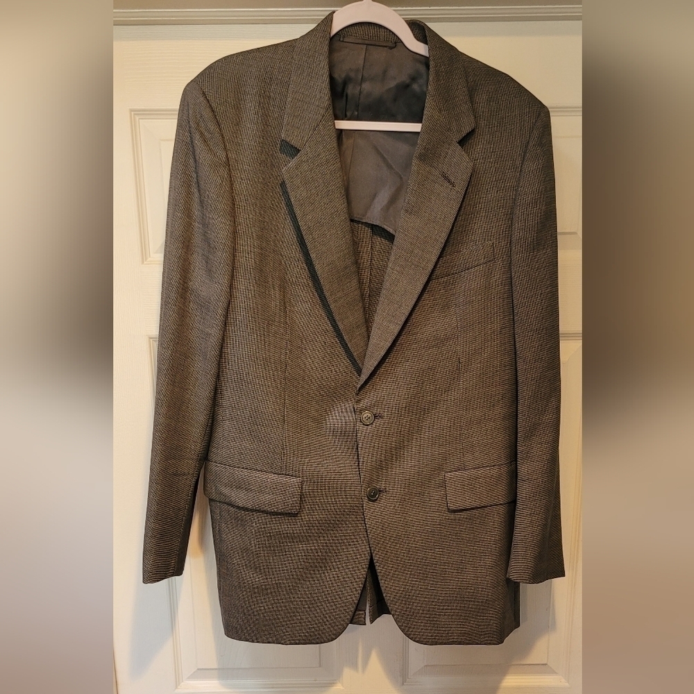 Men's Grey Hickey Freeman Varsity Shop Baton Rouge LA Jacket Size 40? 42? No Tag